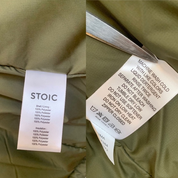 STOIC Olive Night Venture Insulated Parka Hooded Puffer Size Small - Picture 11 of 11
